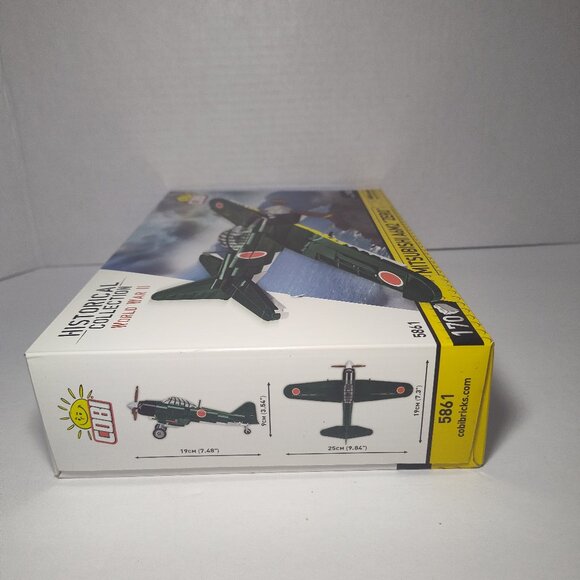 COBI WWII Mitsubishi A6M2 Zero Japanese Fighter Plane Block Model Set # 5861 - Picture 4 of 6